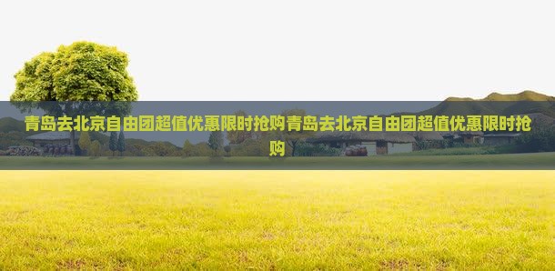 青岛去北京自由团