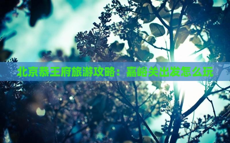 嘉峪关去北京恭王府哪里玩