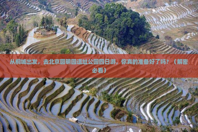 桐城到北京圆明园遗址公园四日游