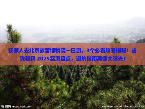 抚顺去北京故宫博物院一日游