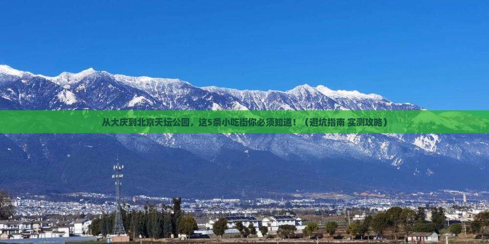 大庆去北京天坛公园旅游小吃