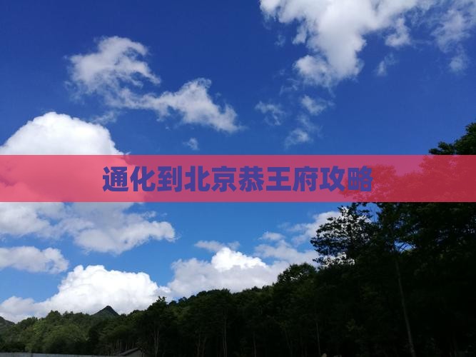 通化到北京恭王府攻略