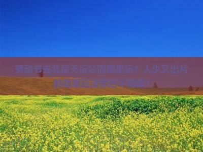 劳动节去北京天坛公园哪里玩