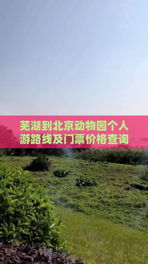 芜湖到北京动物园个人游