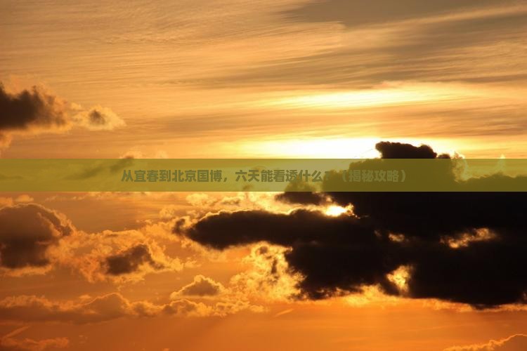 宜春到北京中国国家博物馆六日游