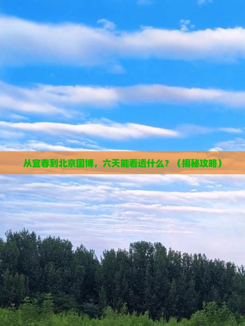 宜春到北京中国国家博物馆六日游