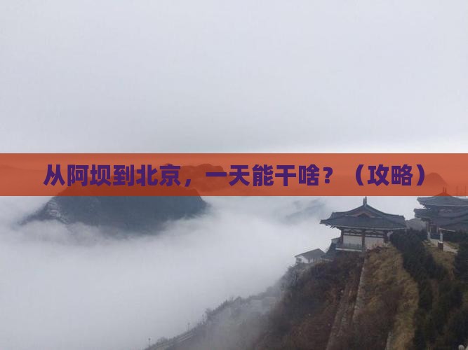 阿坝去北京一日游