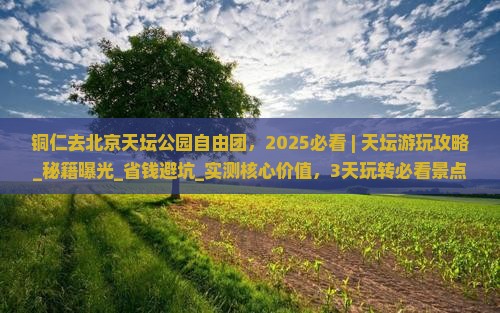 铜仁去北京天坛公园自由团