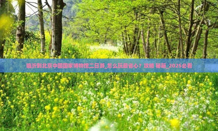 临沂到北京中国国家博物馆二日游