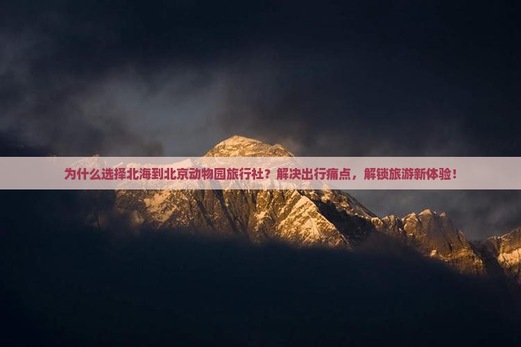 北海到北京动物园旅行社