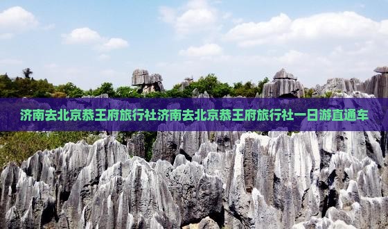济南去北京恭王府旅行社
