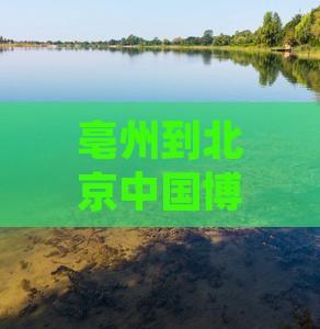 亳州到北京中国国家博物馆必去地