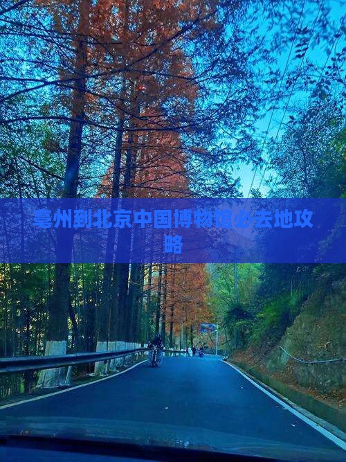 亳州到北京中国国家博物馆必去地