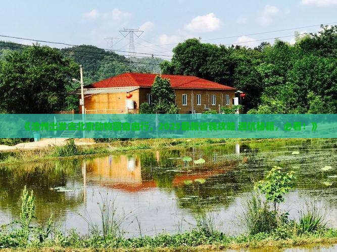 沧州去北京动物园自由行