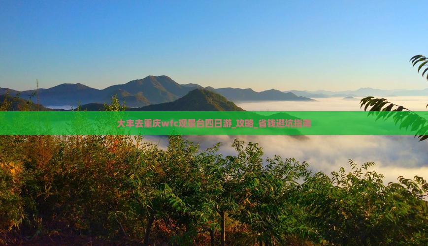 大丰去重庆wfc观景台四日游 大丰去重庆wfc观景台四日游