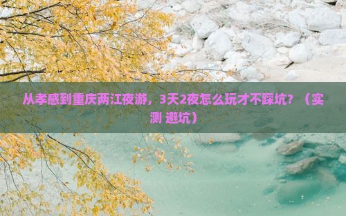 孝感去重庆两江夜游攻略