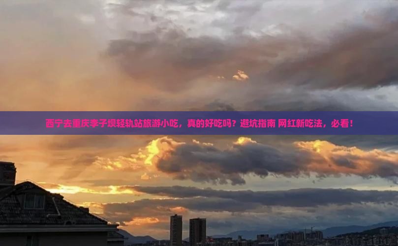 西宁去重庆李子坝轻轨站旅游小吃
