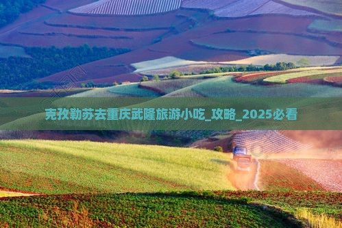 克孜勒苏去重庆武隆旅游小吃
