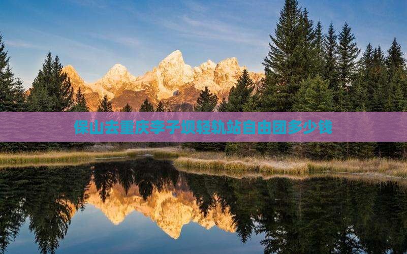 保山去重庆李子坝轻轨站自由团