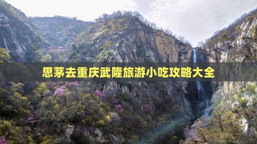 思茅去重庆武隆旅游小吃