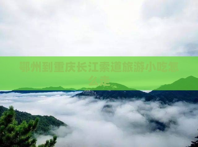 鄂州到重庆长江索道旅游小吃
