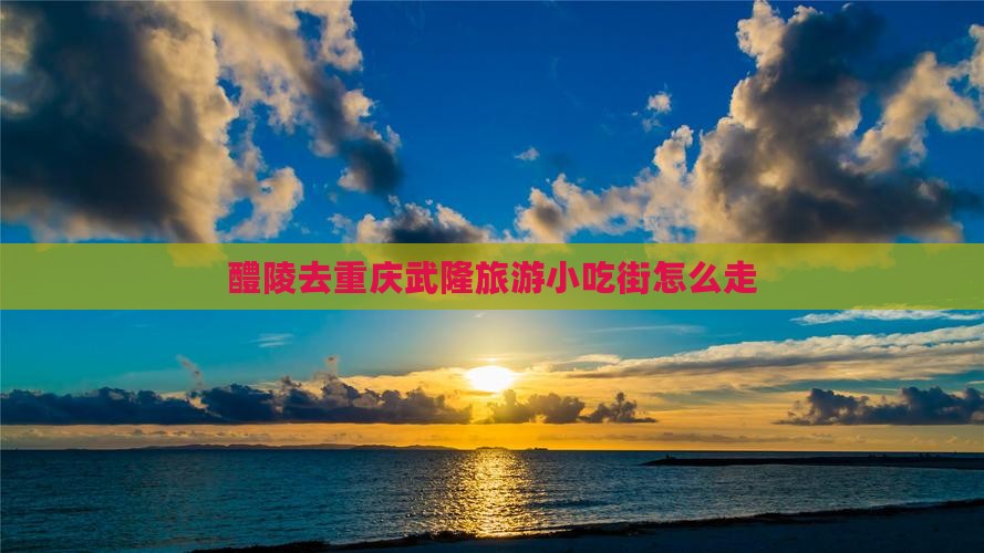 醴陵去重庆武隆旅游小吃