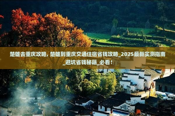 楚雄去重庆攻略