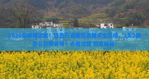 蚌埠到重庆武隆天生三桥自由行