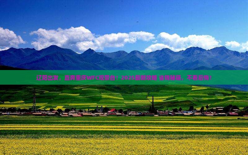辽阳到重庆wfc观景台必去地