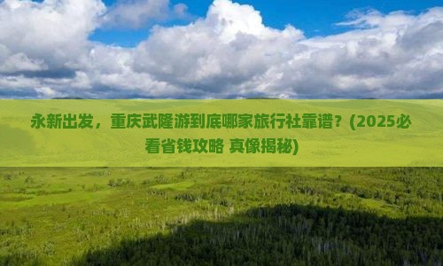 永新到重庆武隆旅行社