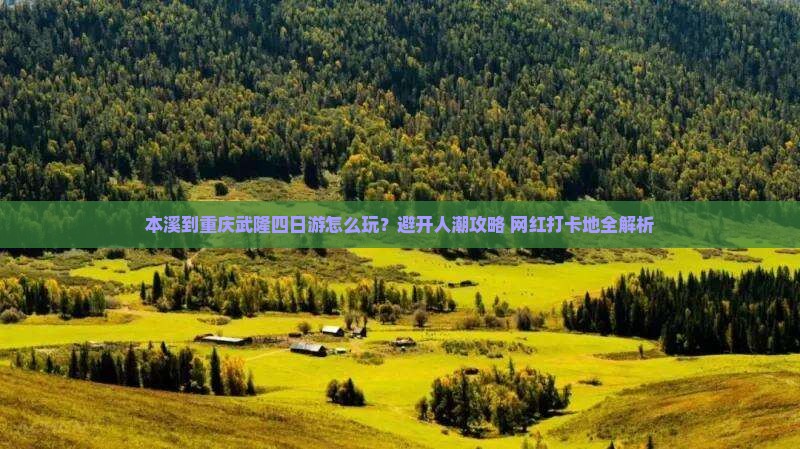 本溪到重庆武隆四日游