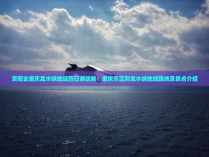 贵阳去重庆龙水峡地缝四日游
