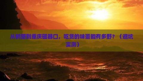 鹤壁到重庆磁器口旅游小吃