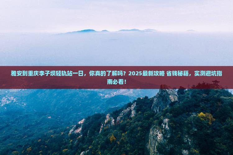 雅安到重庆李子坝轻轨站一日