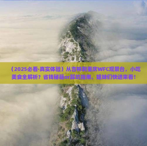 吉林到重庆wfc观景台旅游小吃