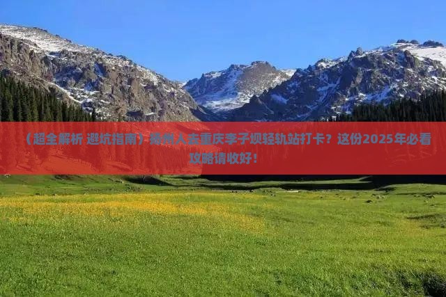 扬州去重庆李子坝轻轨站哪里玩