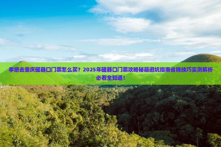 孝感去重庆磁器口门票