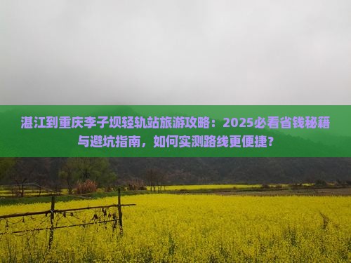 湛江到重庆李子坝轻轨站旅行社