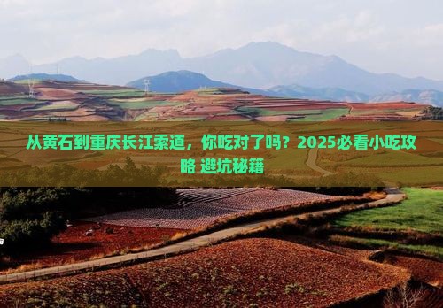黄石到重庆长江索道旅游小吃