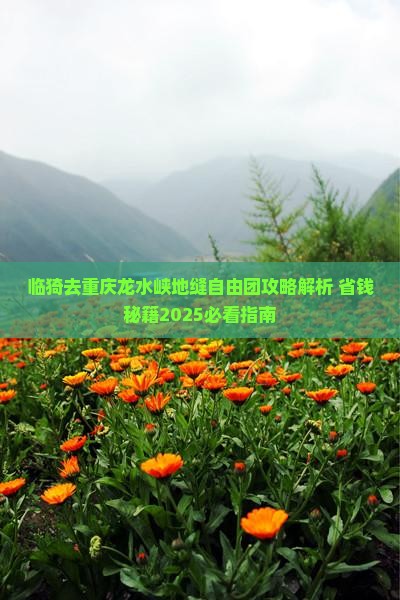 临猗去重庆龙水峡地缝自由团