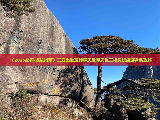 三亚去重庆武隆天生三桥三日游