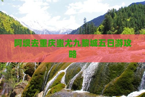 阿坝去重庆蚩尤九黎城五日游