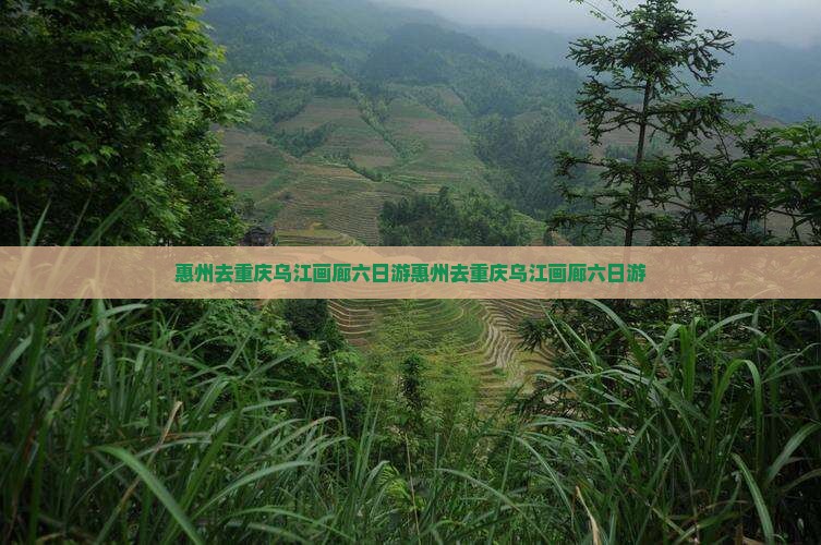 惠州去重庆乌江画廊六日游