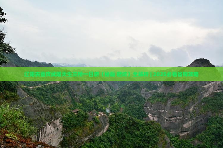 辽阳去重庆武隆天生三桥一日 辽阳去重庆武隆天生三桥一日