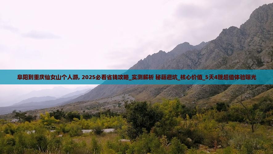 阜阳到重庆仙女山个人游