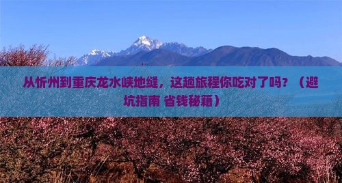 忻州到重庆龙水峡地缝旅游小吃
