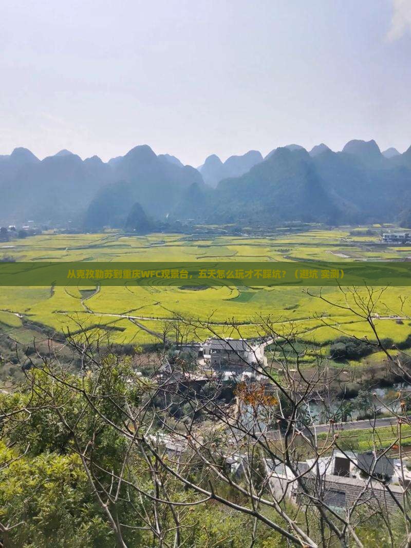克孜勒苏去重庆wfc观景台五日游