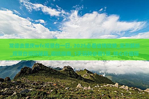 常德去重庆wfc观景台一日