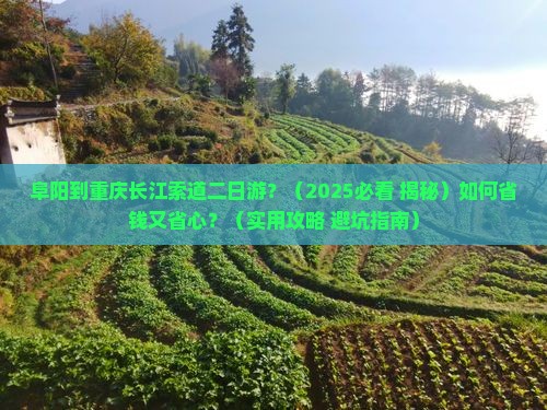 阜阳到重庆长江索道二日游