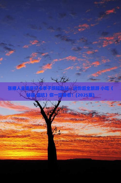 张掖去重庆李子坝轻轨站旅游小吃